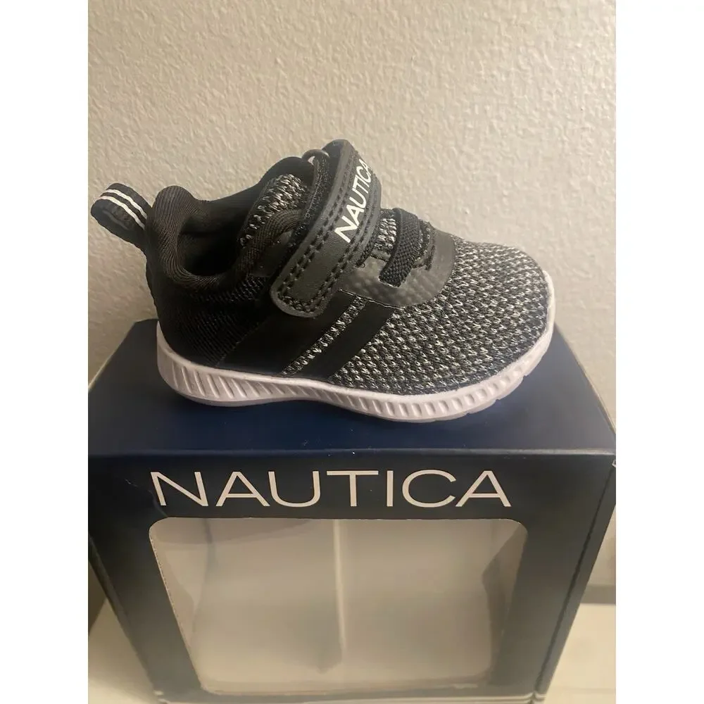 Nautica TNAUTICA T NAUTICA Tiny Towhee Athletic Mesh Sneakers Hook & Loop US 2 M